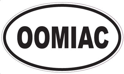 OOMIAC - Oval Sticker