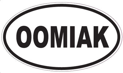 OOMIAK - Oval Sticker