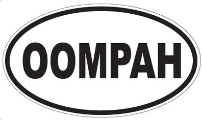 OOMPAH - Oval Sticker