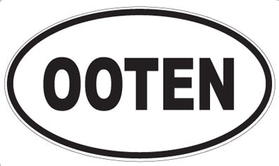 OOTEN - Oval Sticker