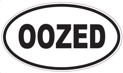 OOZED - Oval Magnet