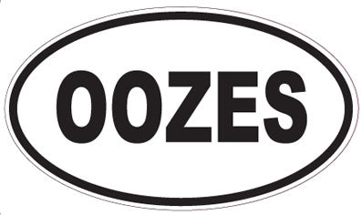 OOZES - Oval Sticker