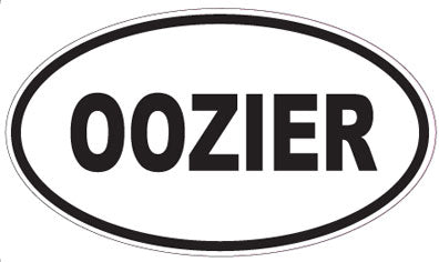 OOZIER - Oval Sticker