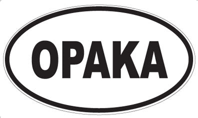 OPAKA - Oval Sticker