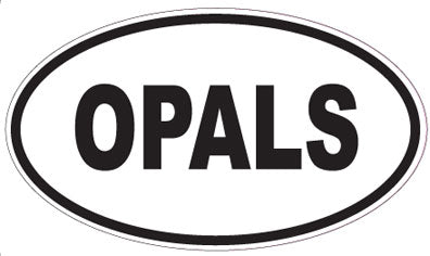 OPALS - Oval Sticker