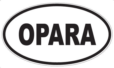 OPARA - Oval Sticker