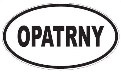 OPATRNY - Oval Sticker