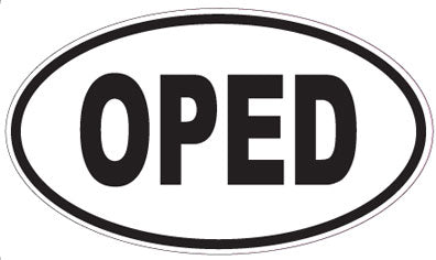 OPED - Oval Sticker