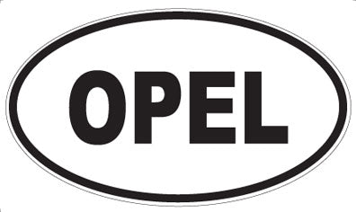 OPEL - Oval Sticker