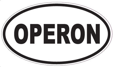 OPERON - Oval Sticker