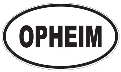 OPHEIM - Oval Sticker