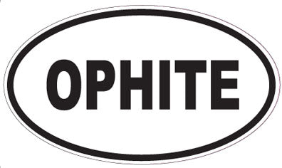 OPHITE - Oval Sticker