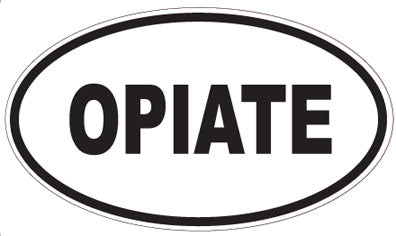OPIATE - Oval Sticker