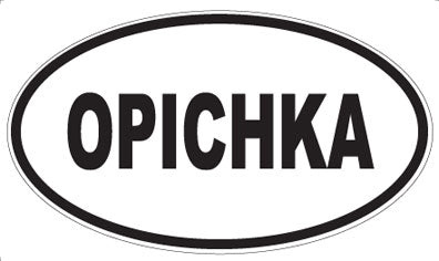 OPICHKA - Oval Sticker