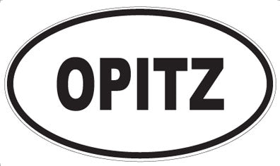 OPITZ - Oval Sticker