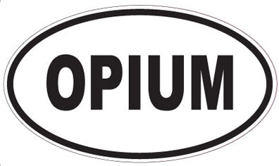 OPIUM - Oval Sticker
