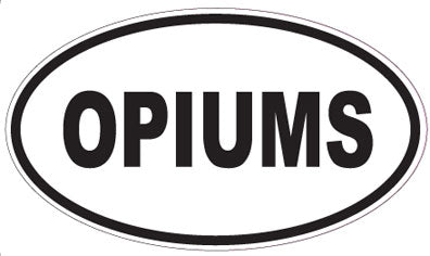 OPIUMS - Oval Sticker