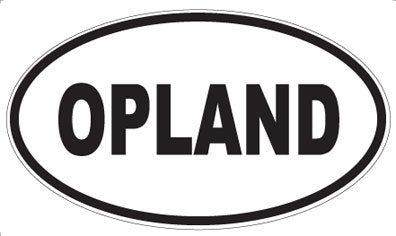 OPLAND - Oval Sticker
