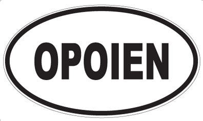 OPOIEN - Oval Sticker
