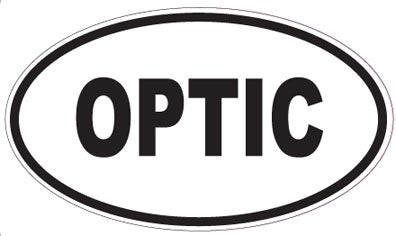 OPTIC - Oval Sticker