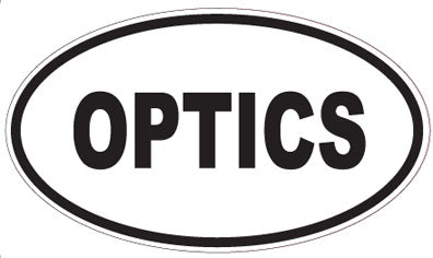 OPTICS - Oval Sticker