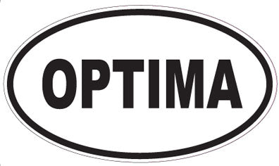 OPTIMA - Oval Sticker