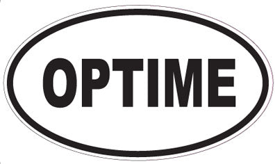 OPTIME - Oval Sticker
