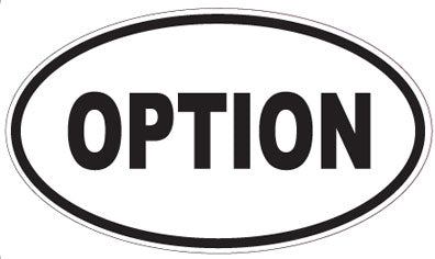 OPTION - Oval Sticker