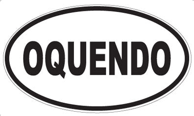 OQUENDO - Oval Sticker