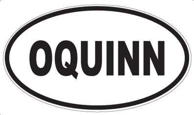OQUINN - Oval Magnet