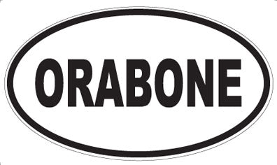 ORABONE - Oval Sticker