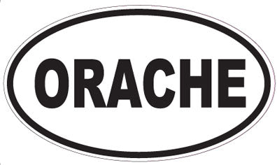 ORACHE - Oval Sticker