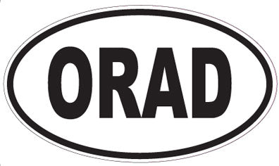 ORAD - Oval Sticker