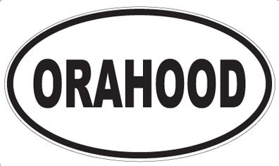 ORAHOOD - Oval Sticker