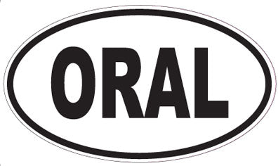 ORAL - Oval Sticker