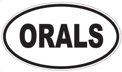 ORALS - Oval Sticker