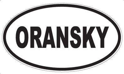 ORANSKY - Oval Sticker