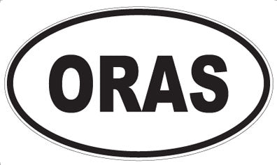 ORAS - Oval Sticker