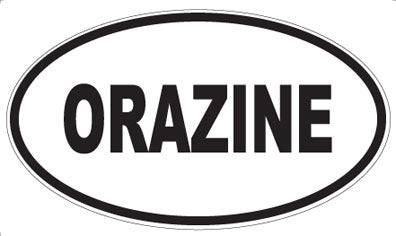 ORAZINE - Oval Sticker