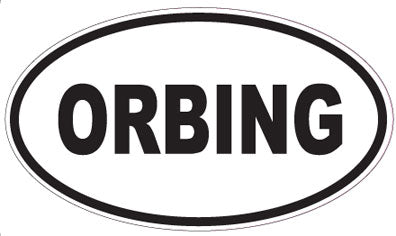 ORBING - Oval Sticker