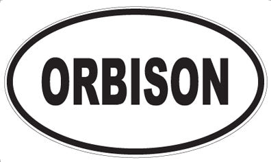 ORBISON - Oval Magnet