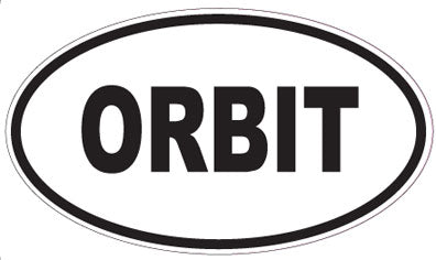 ORBIT - Oval Sticker