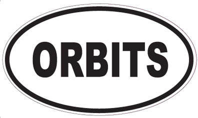 ORBITS - Oval Sticker