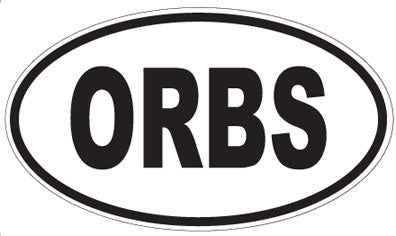 ORBS - Oval Sticker