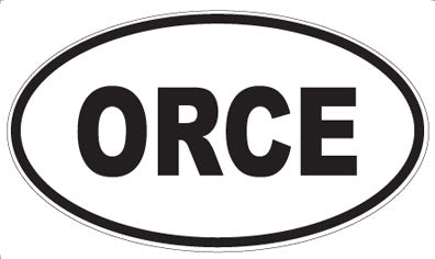 ORCE - Oval Sticker