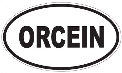 ORCEIN - Oval Sticker