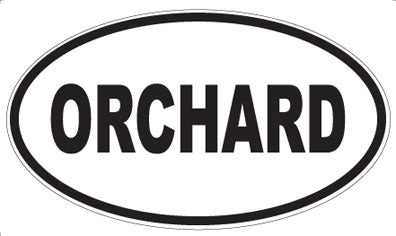 ORCHARD - Oval Sticker