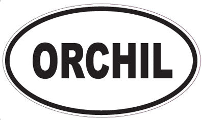 ORCHIL - Oval Sticker