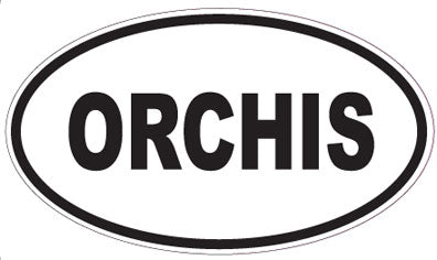 ORCHIS - Oval Sticker