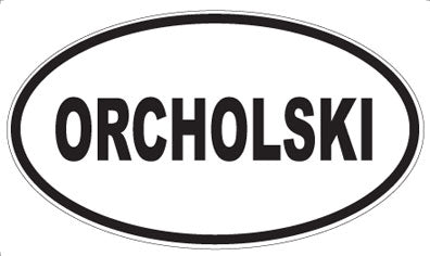 ORCHOLSKI - Oval Magnet